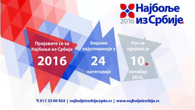 Dodeljene nagrade “Najbolje iz Srbije 2016”