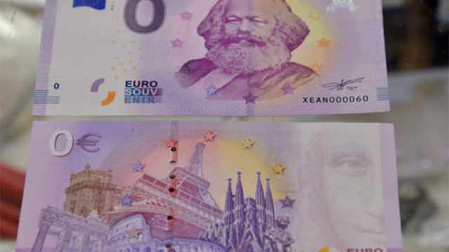 Novčanica od 0 € sa likom Marksa
